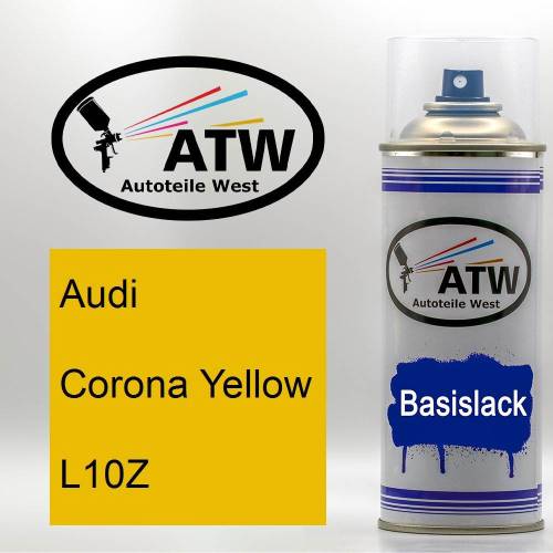 Audi, Corona Yellow, L10Z: 400ml Sprühdose, von ATW Autoteile West.